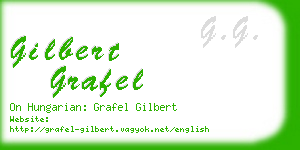 gilbert grafel business card